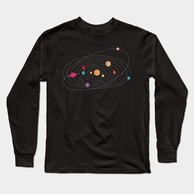 Home Planet Long Sleeve T-Shirt by Urban_Vintage